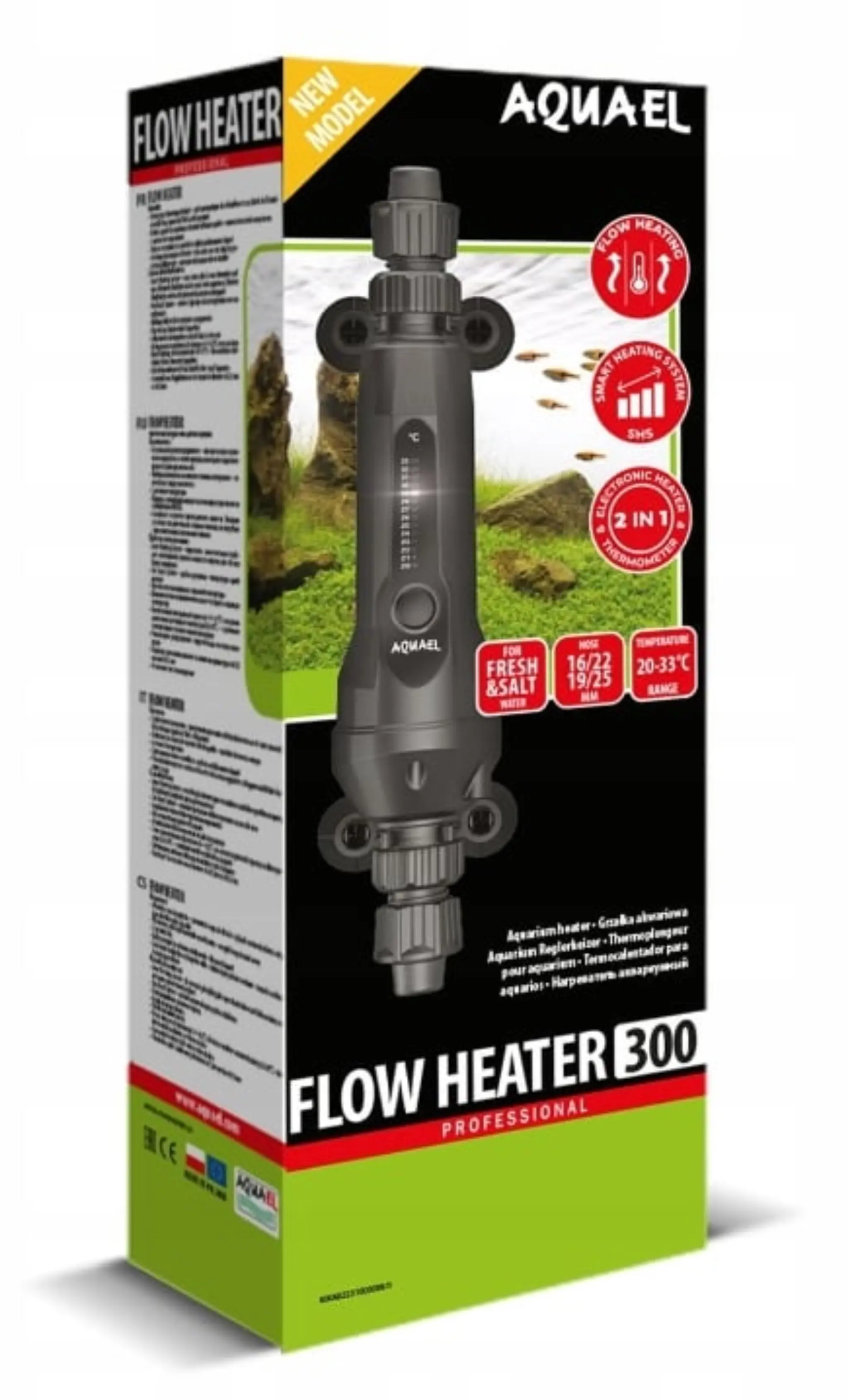 AQUAEL GRZAŁKA PRZEPŁYWOWA FLOW HEATER 2.0 300W