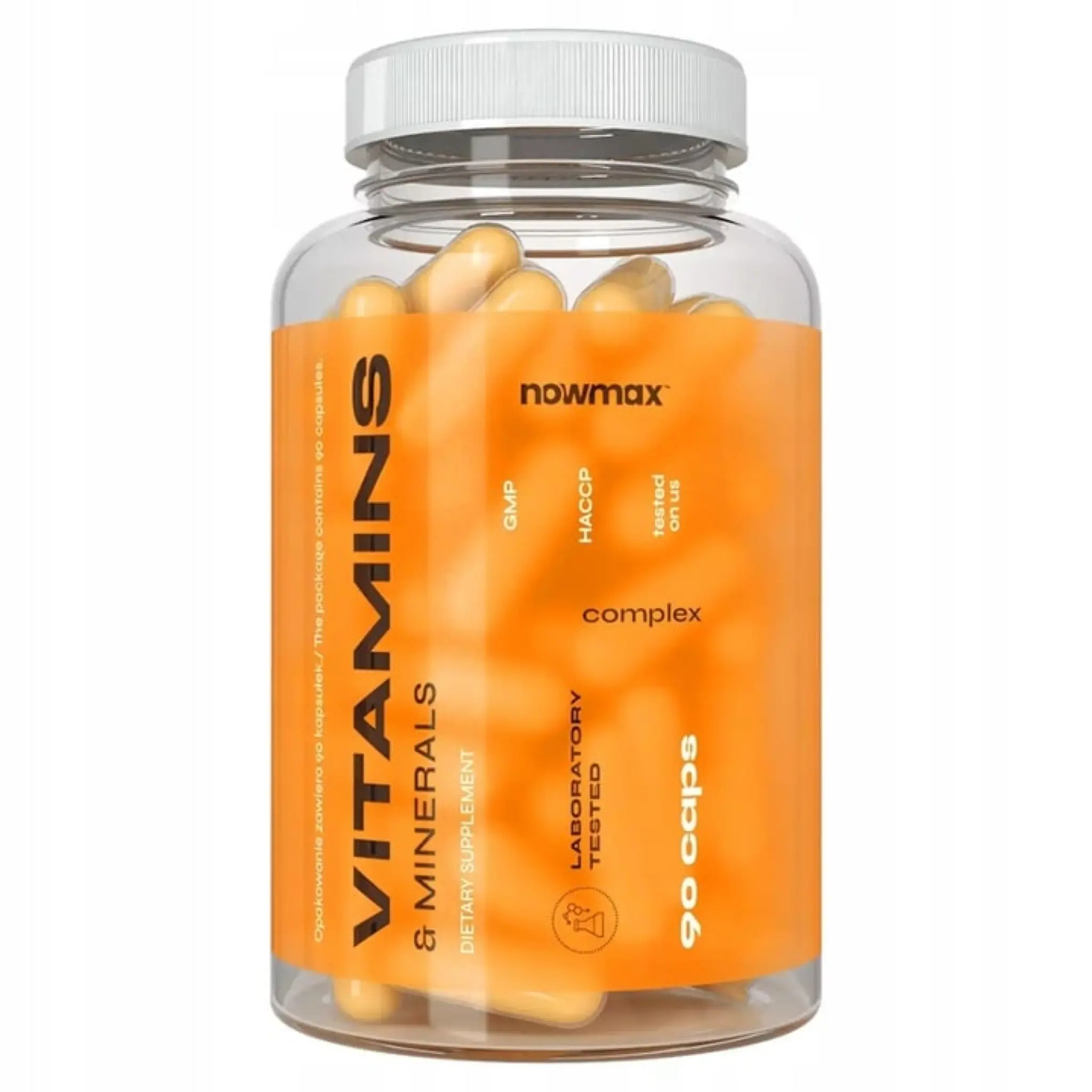 nowmax WITAMINY I MINERAŁY MULTIWITAMINA 90KAPS MULTI KOMPLEKS VITAMIN