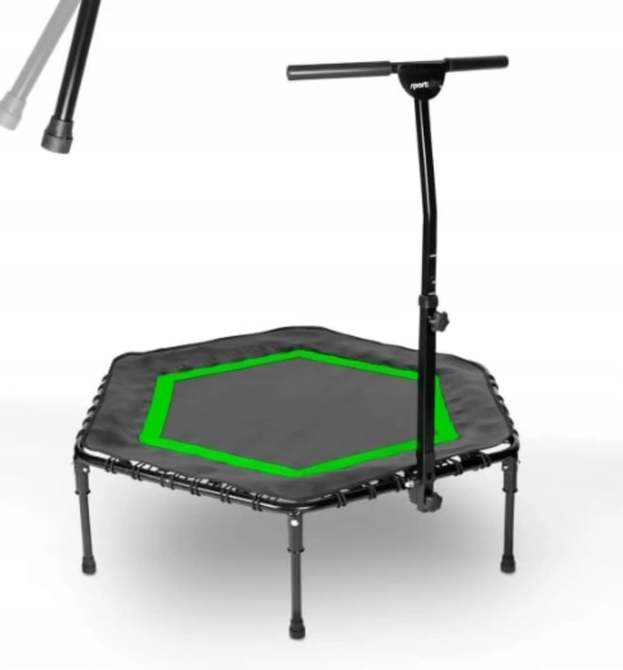 Domowa Trampolina do ćwiczeń fitness SportPlus 126cm z regulowanym uchwytem