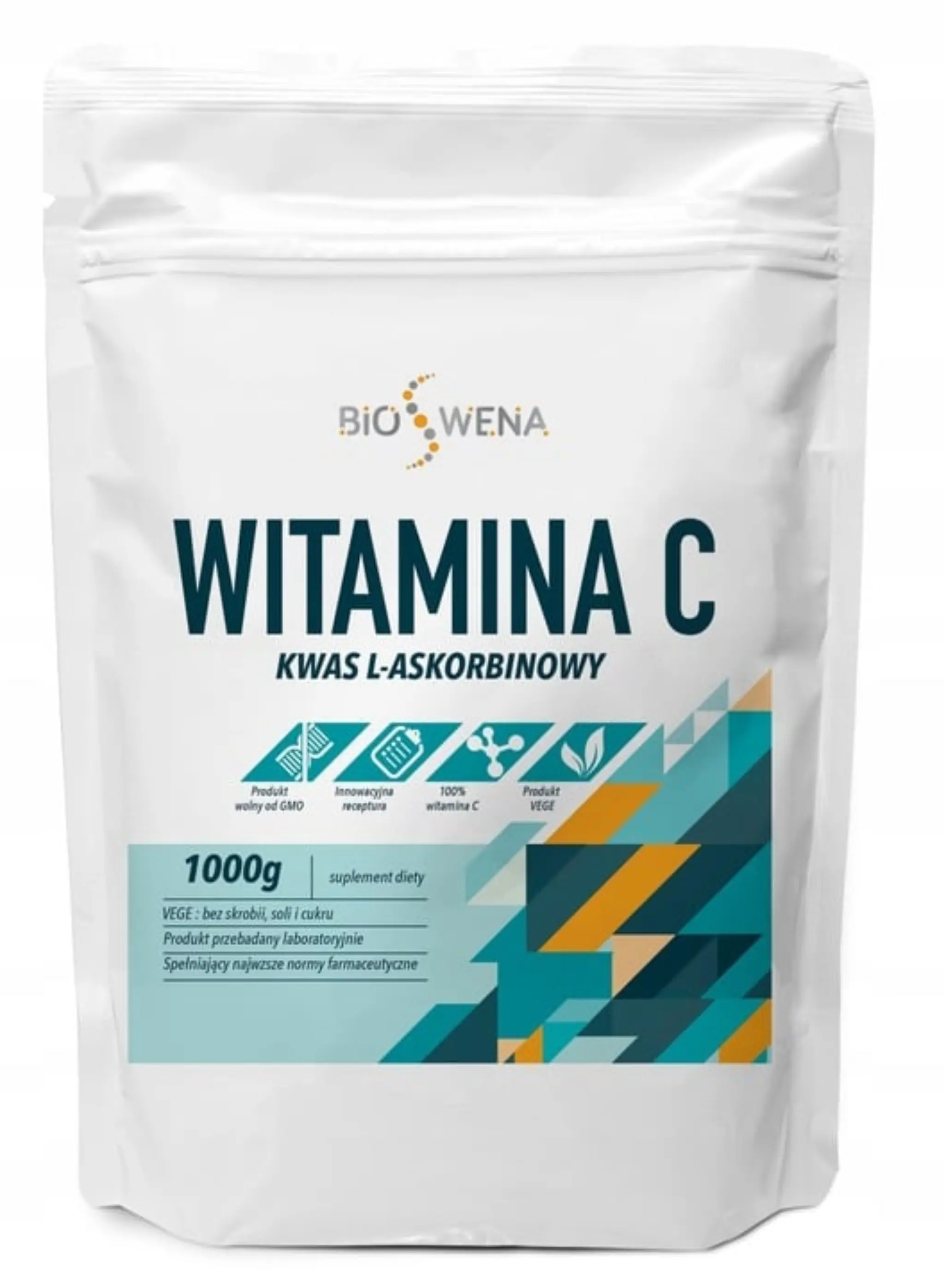 WITAMINA C KWAS L ASKORBINOWY 1kg -1000g / BIOSWENA jakość PREMIUM