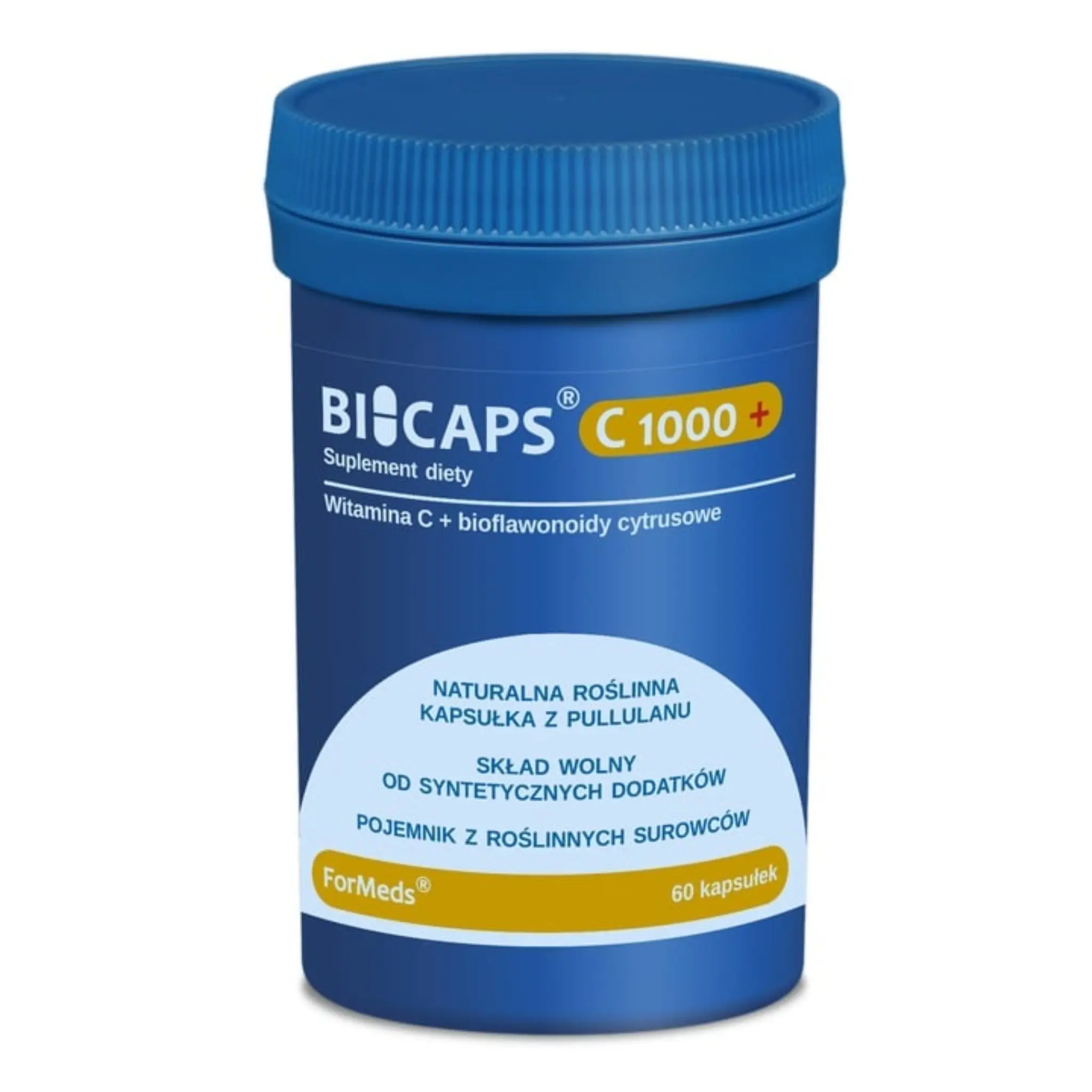 Formeds Bicaps WITAMINA C 1000+ Hesperydyna ODPORNOŚĆ Zmęczenie Kolagen 60k