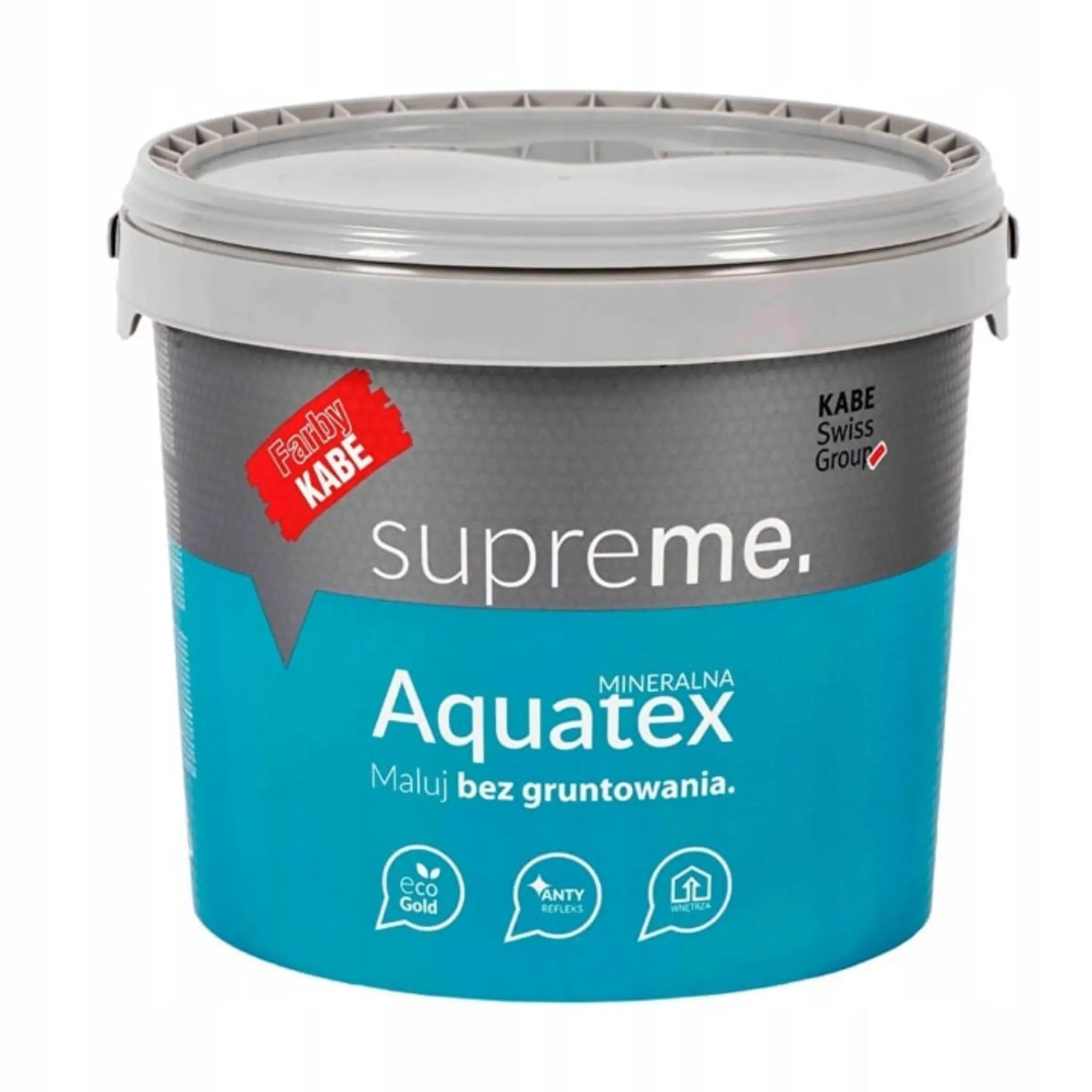 KABE AQUATEX BIAŁA FARBA KRZEMIANOWA ODDYCHAJĄCA DO ŚCIAN I SUFITÓW 10L