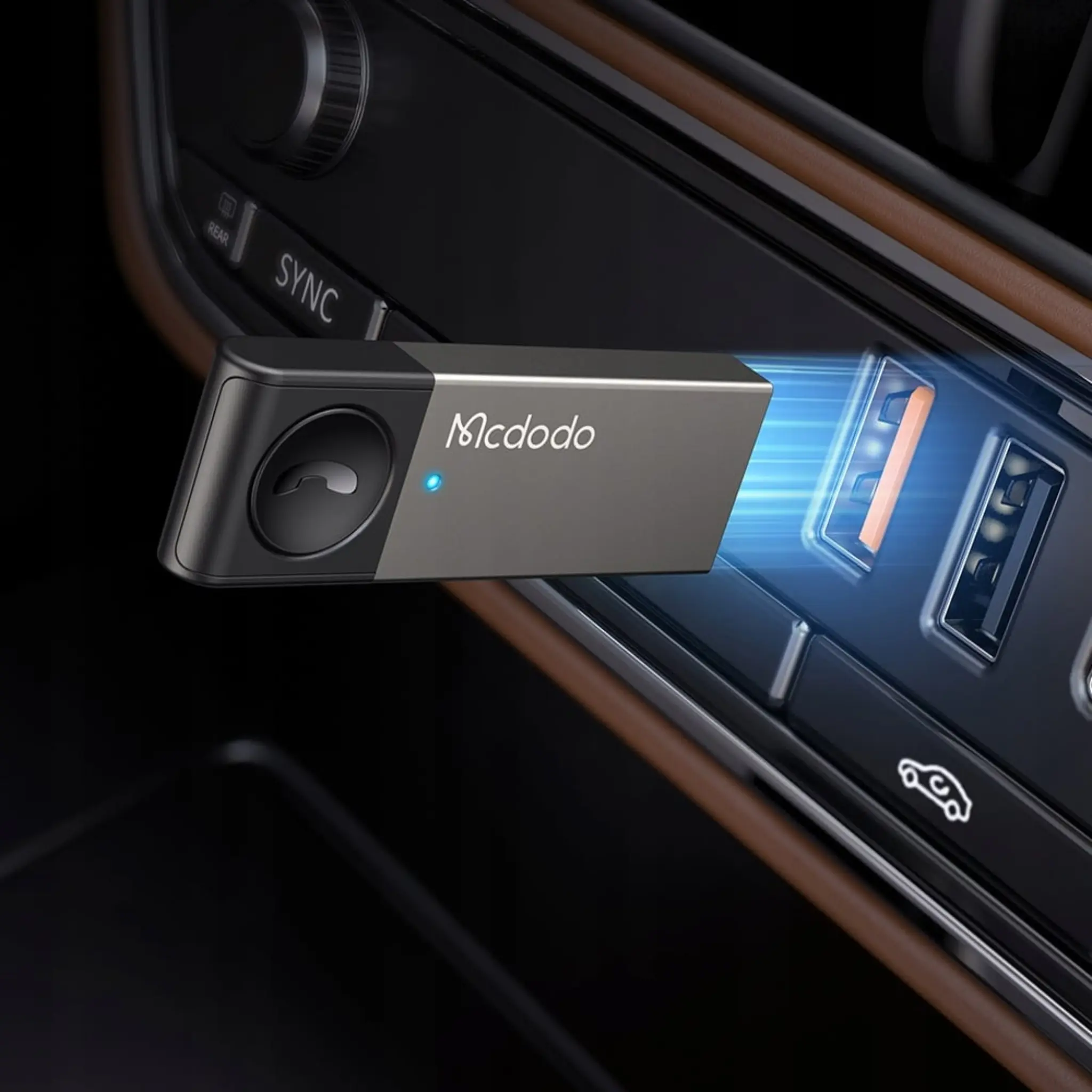 mcdodo adapter transmiter bluetooth do usb odbiornik android auto